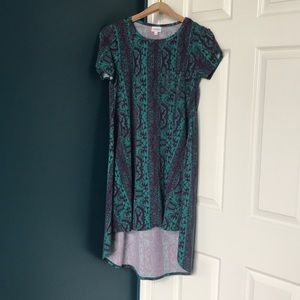 LulaRoe Carly XXS Green/Purple